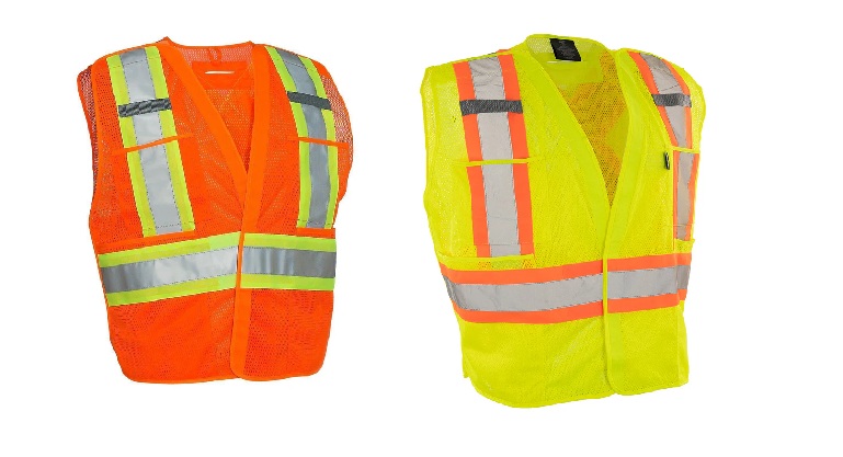 HI-VIS MESH SAFETY VEST YELLOW WM LOGO SZ 4/5XL